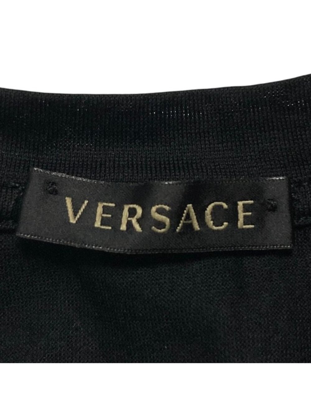 Versace Logo Embroidery Sleeveless Top Black 38 - Picture 4 of 11